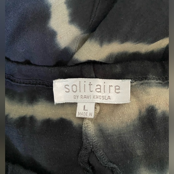 Solitaire Tie Dyed Maxi Boho Bubble Pick up Skirt - Picture 4 of 7